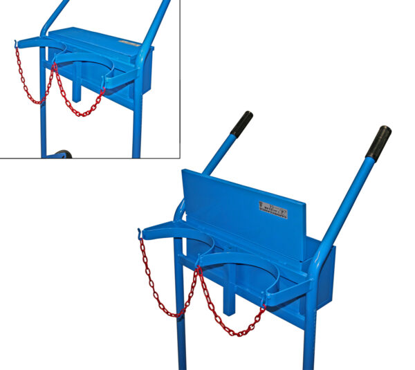 CRM014B | Carrello per Bombole Saldatura da 40 o 50 lt