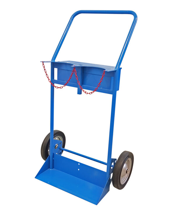 Carrello per bombole saldatura da 40lt con Maniglione