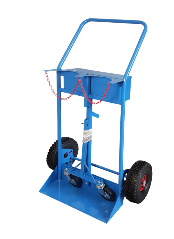 CRM014ET.01-02 | Carrello Per Bombole Trasformabile 40/50 Lt - RUOTE ANTIFORATURA Con Maniglione - immagine 4