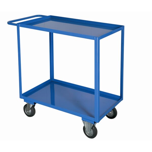 Carrello portatutto con 2 piani con bordo contenimento