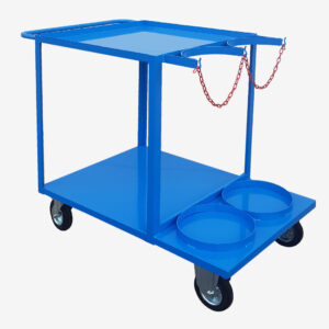 Carrello per saldaturaa 2 bombole  con 2 piani