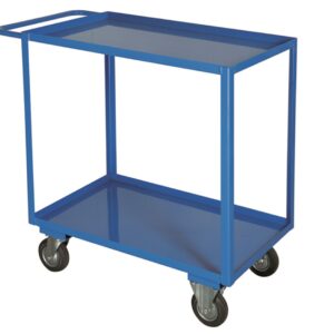 Carrello portatutto con 2 piani con bordo contenimento