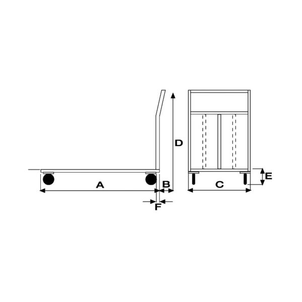 Pianale Grande mm 600x900 in acciaio inox AISI 304