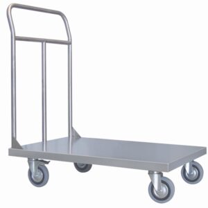 Carrello pianale in acciaio inox