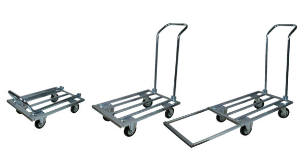 CRM043AINOX | Carrello Pianale Allungabile Grande in Acciaio Inox