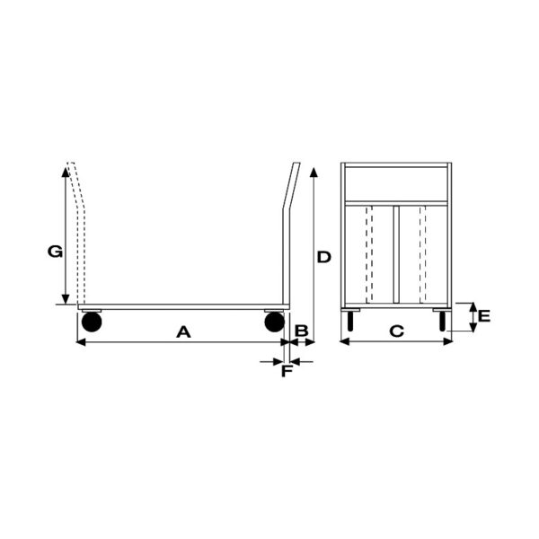 CRM044EL | Carrello Pianale Alta portata