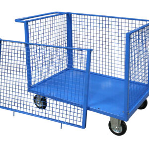 Carrello Contenitore Medio con 4 Sponde in Rete