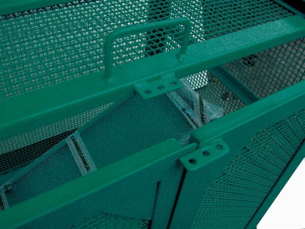 CRM090 | Carrello Trasporto a Gabbia di Sicurezza Antitaccheggio