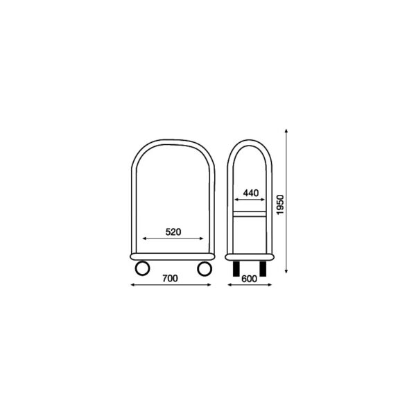 Carrello portabagagli luxury arco