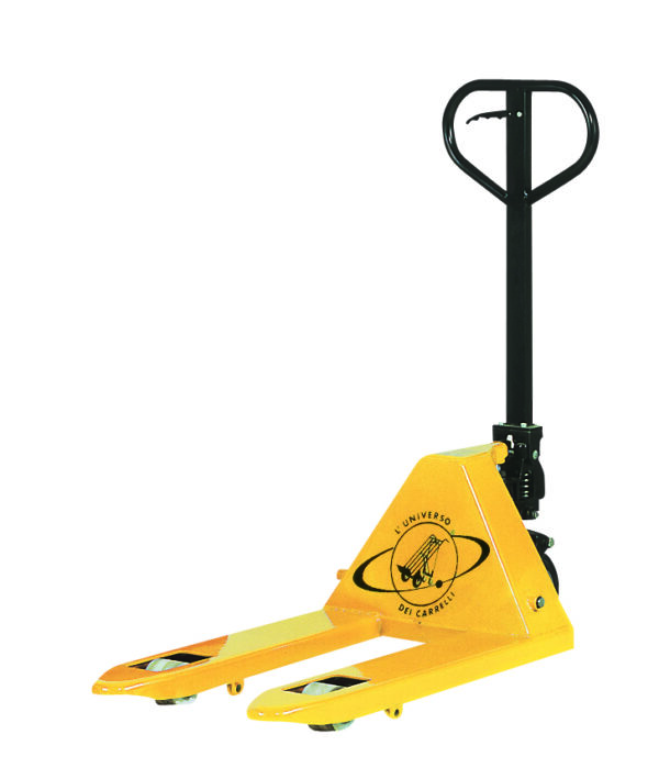 Transpallet Manuale Forche Corte da 2.500Kg con pompa monoblocco in alluminio