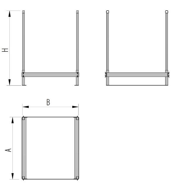 Contorno pallet reggi big bag